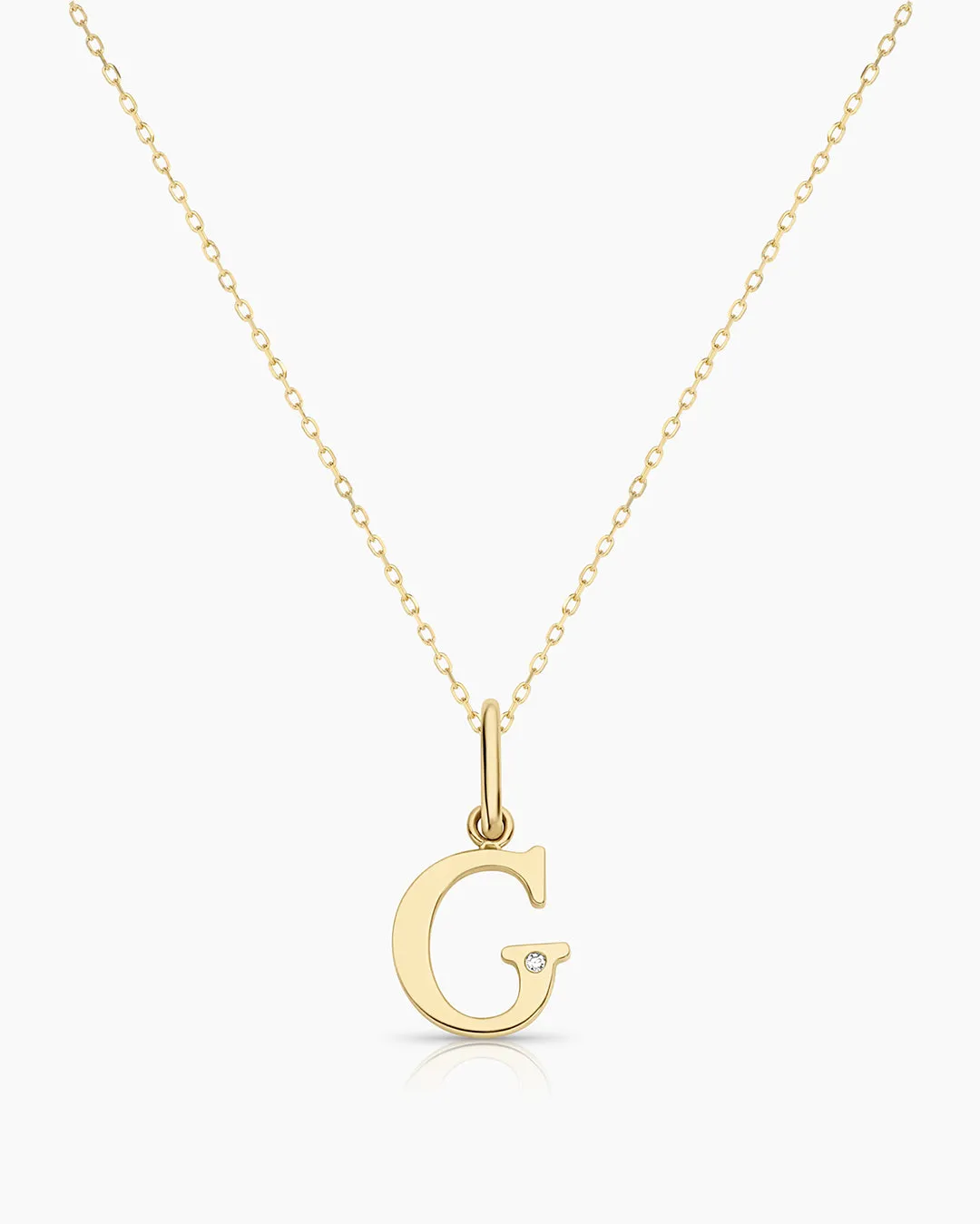 Diamond Vintage Alphabet Necklace
