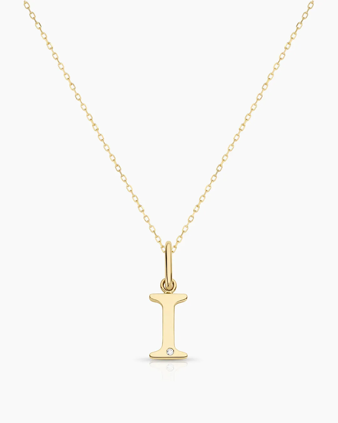 Diamond Vintage Alphabet Necklace