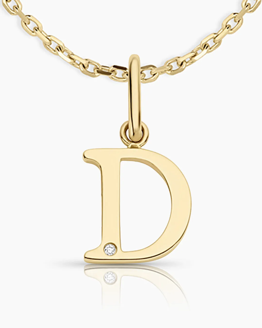 Diamond Vintage Alphabet Necklace