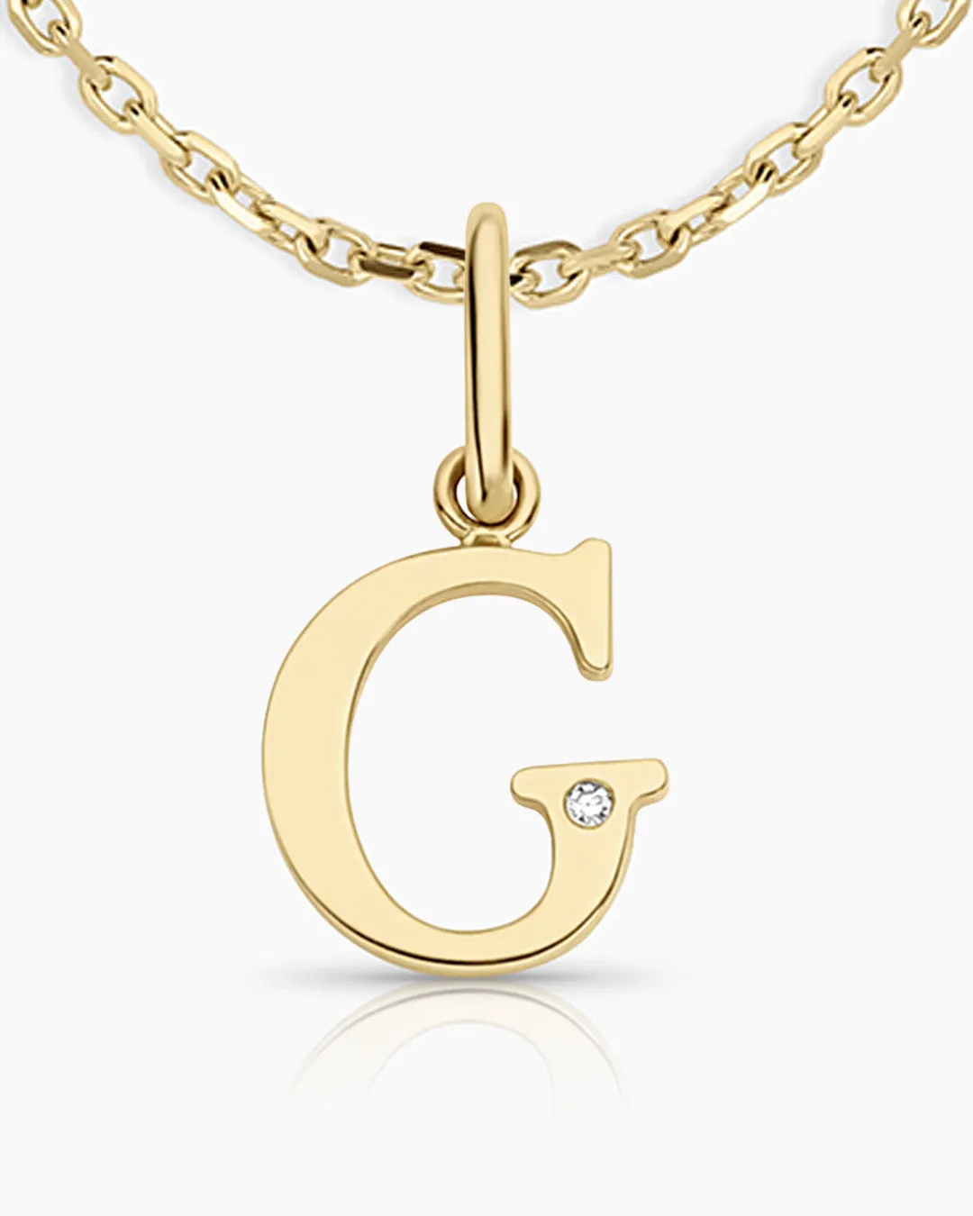 Diamond Vintage Alphabet Necklace