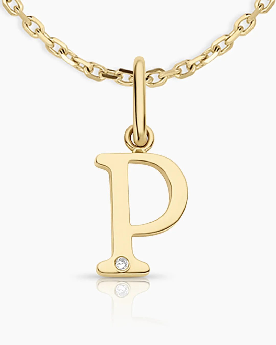 Diamond Vintage Alphabet Necklace