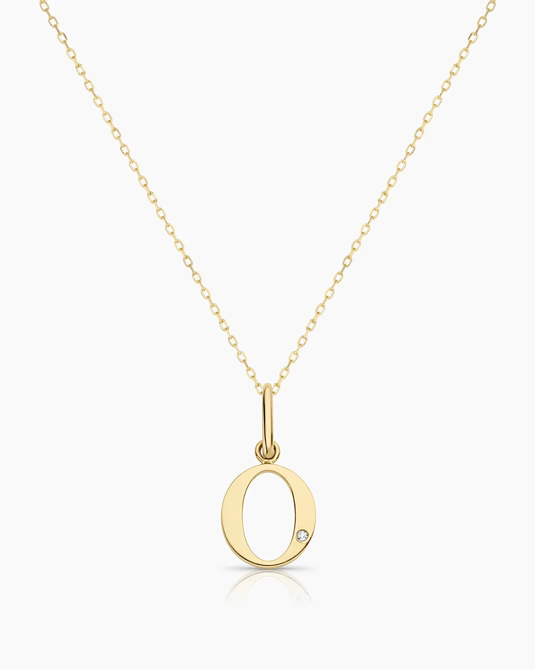 Diamond Vintage Alphabet Necklace