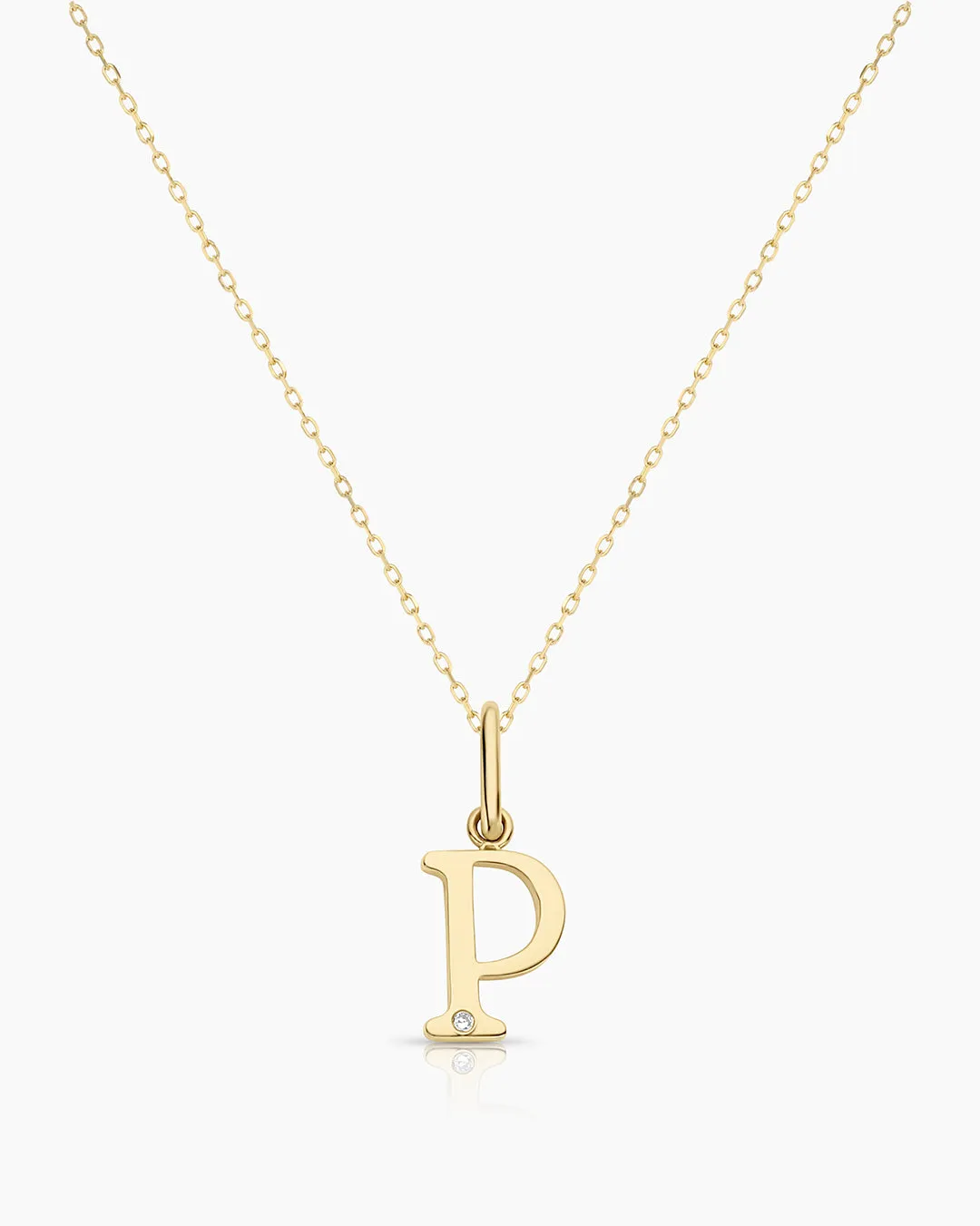 Diamond Vintage Alphabet Necklace