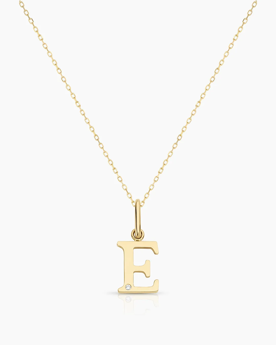 Diamond Vintage Alphabet Necklace