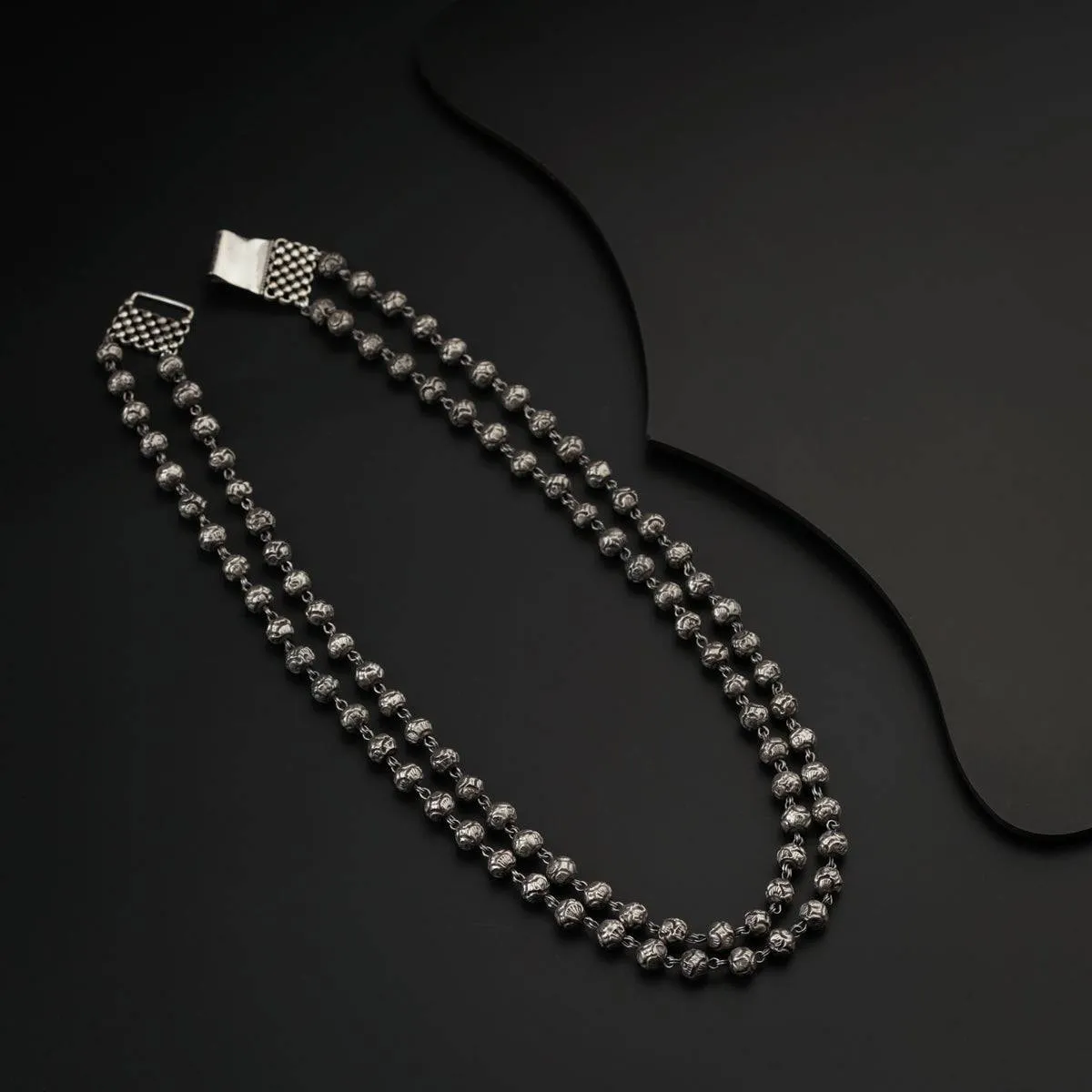 Double Layer Silver Oxidised Finish Mohanmaal