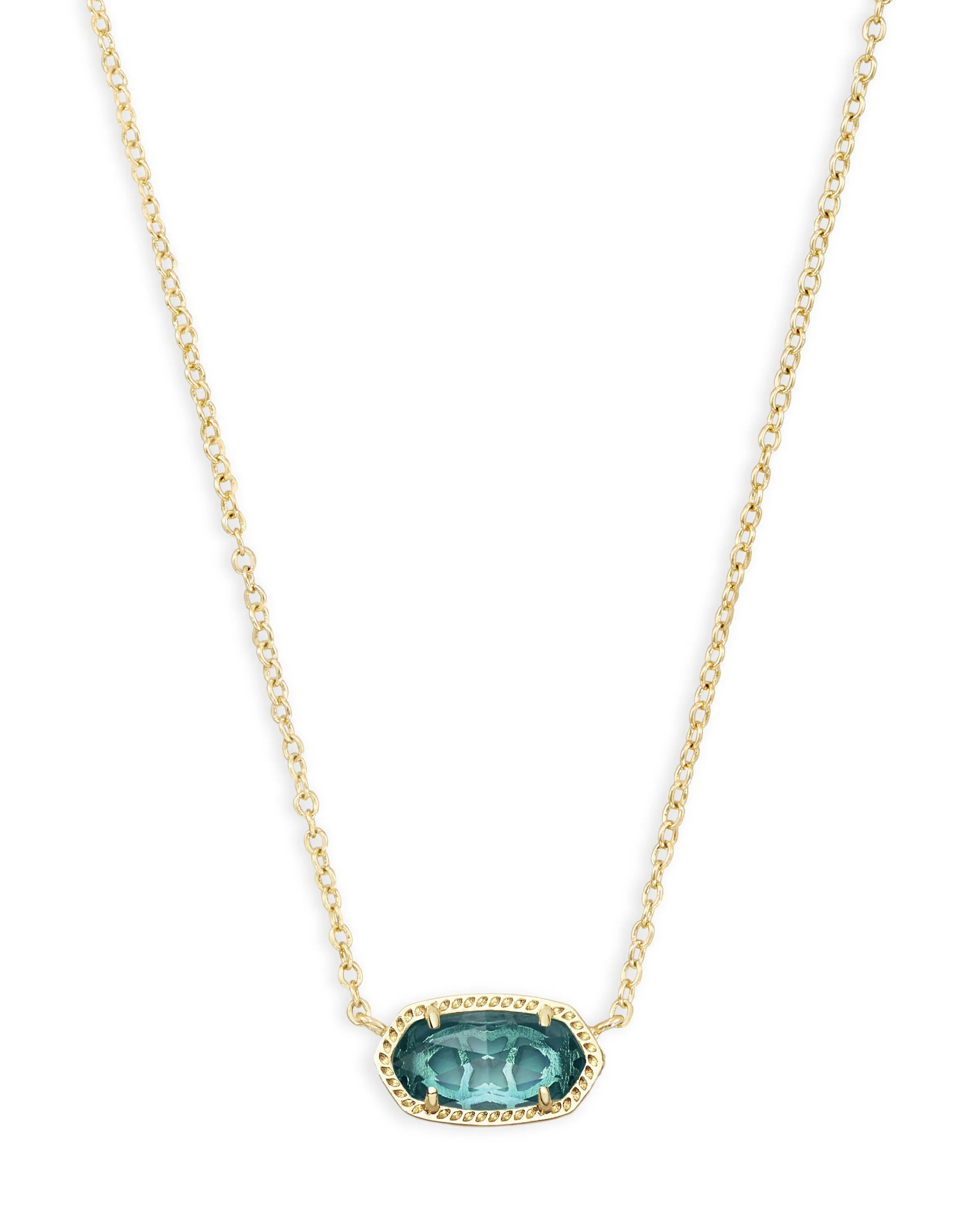 Elisa Gold Pendant Necklace in London Blue | KENDRA SCOTT