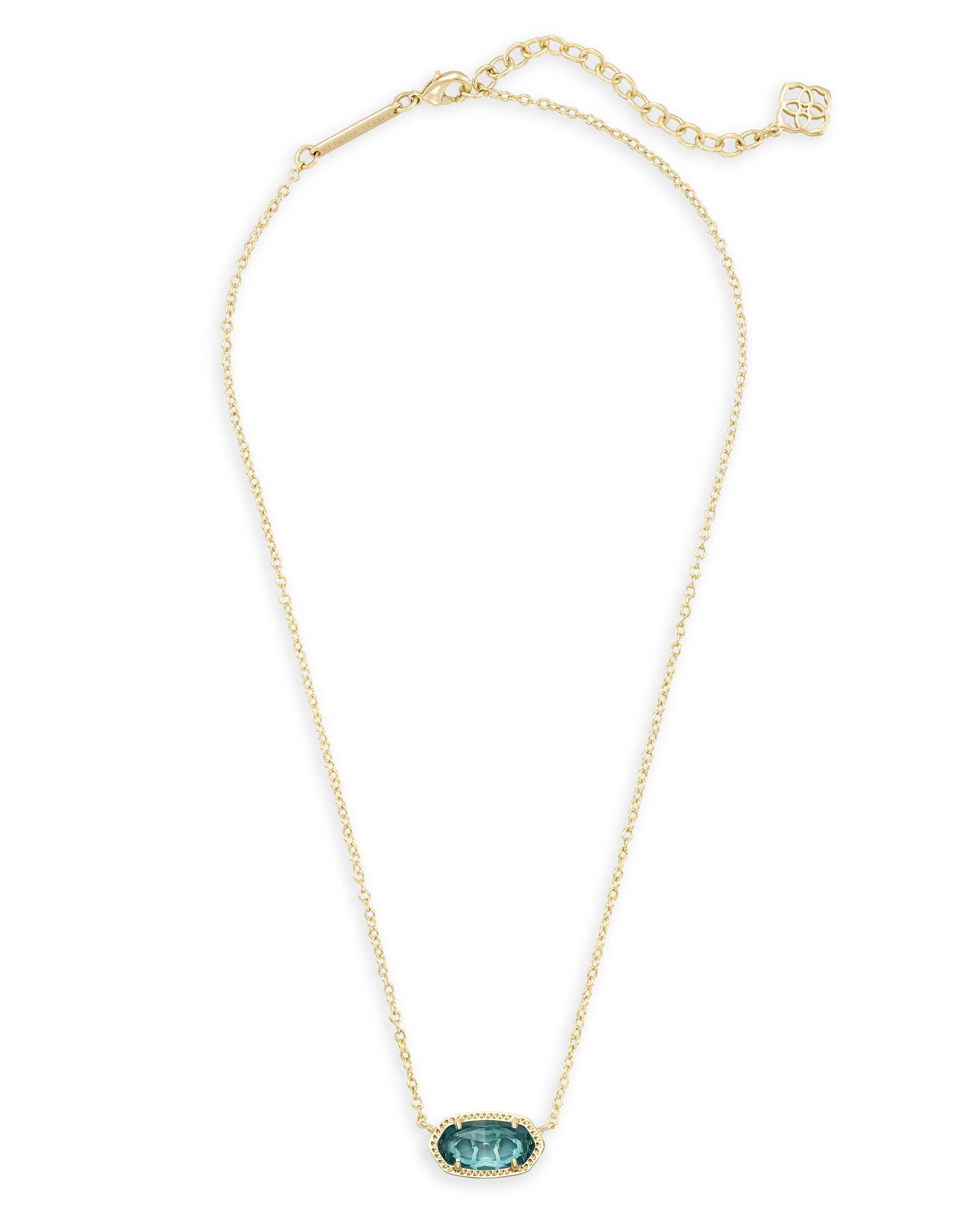Elisa Gold Pendant Necklace in London Blue | KENDRA SCOTT