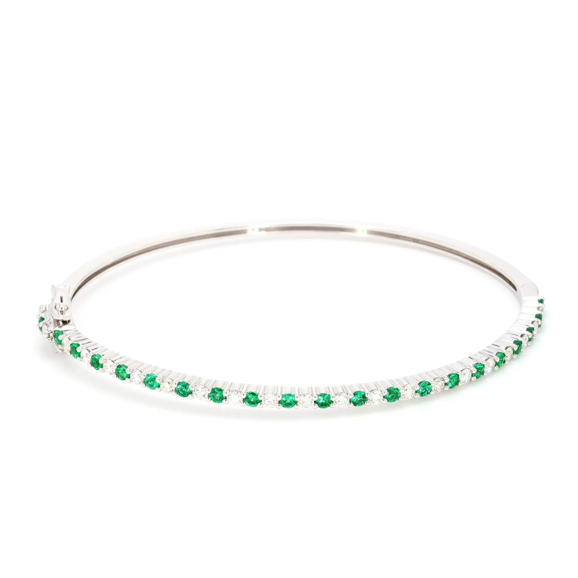 Emerald and Diamond Bangle