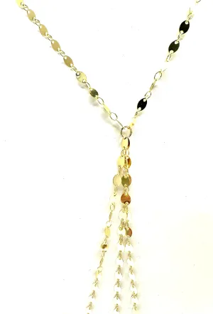 Faceted Lariat Necklace