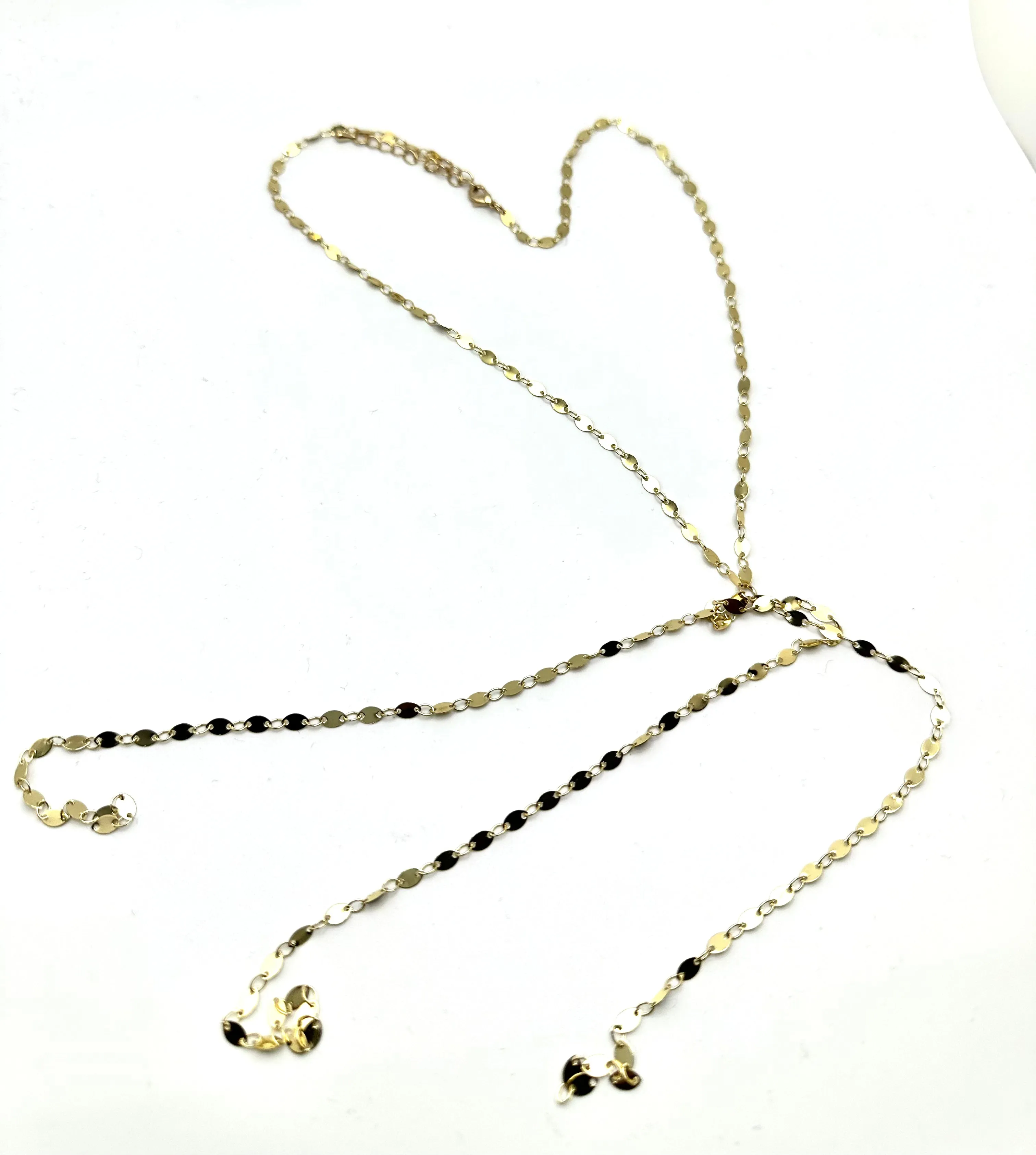 Faceted Lariat Necklace