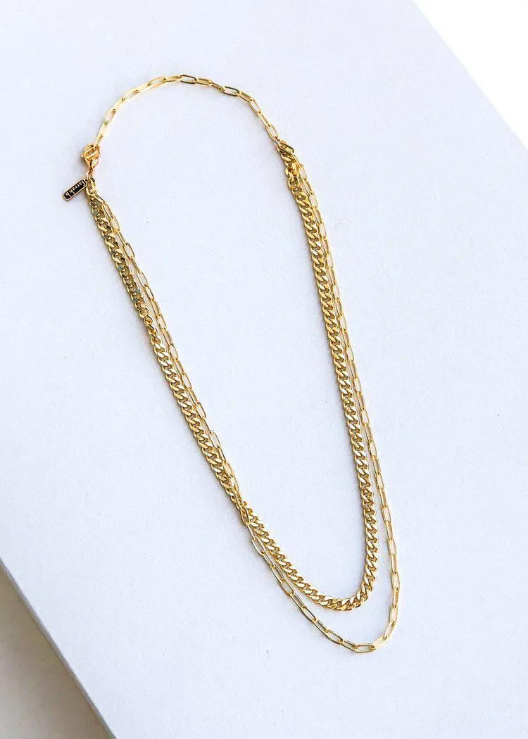 Farrah B Kept Secret Layered Necklace - Gold