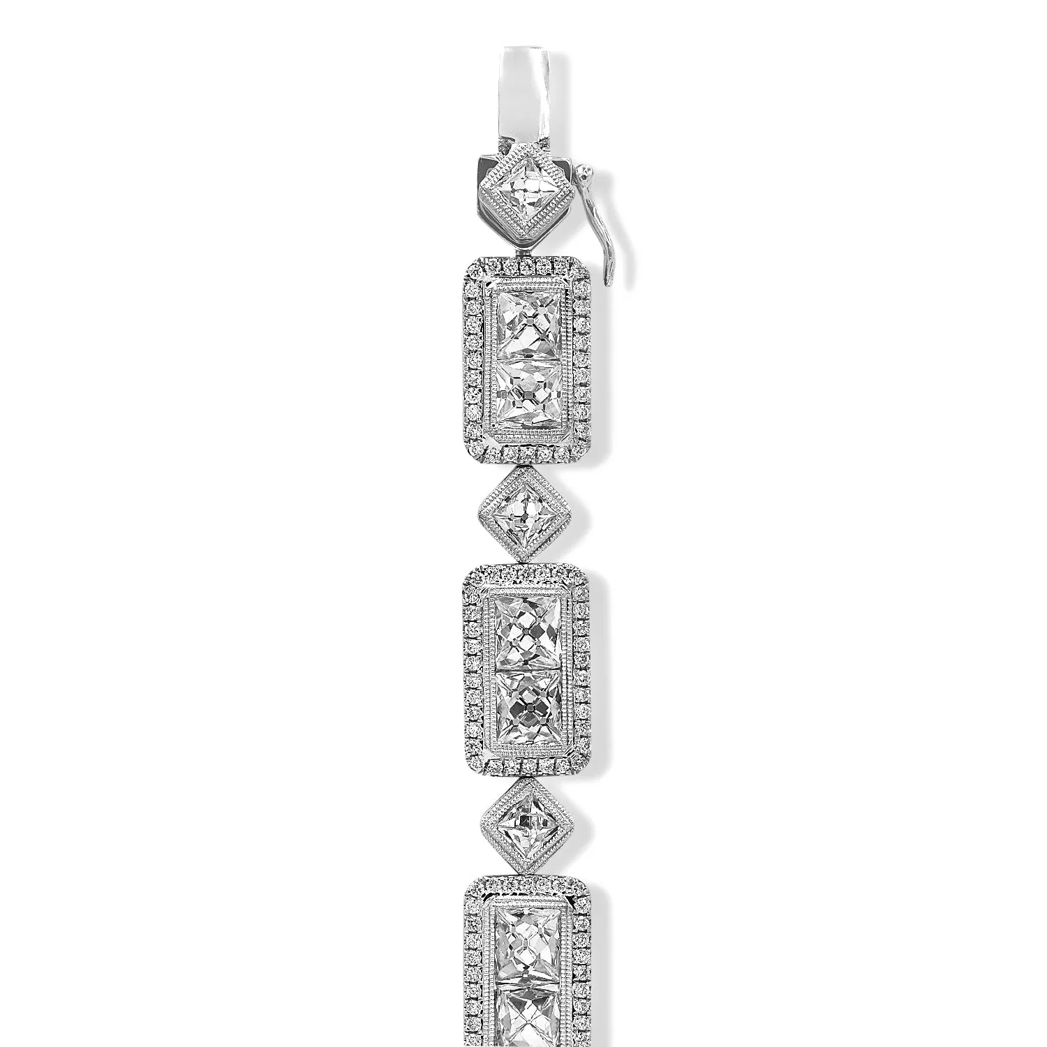 French Cut Diamond Bracelet