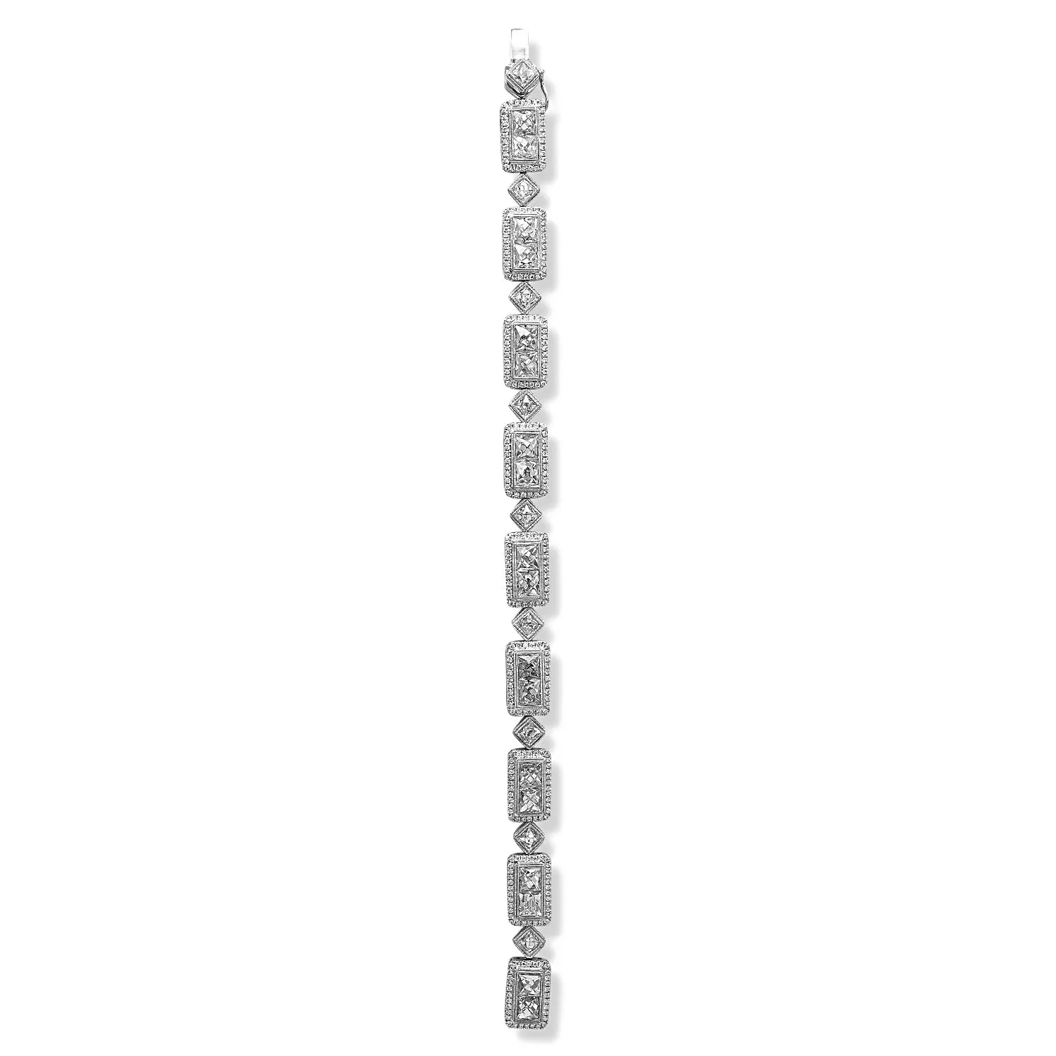 French Cut Diamond Bracelet