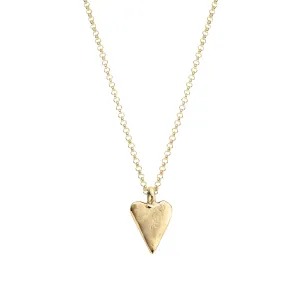 Gold Medium Heart Necklace