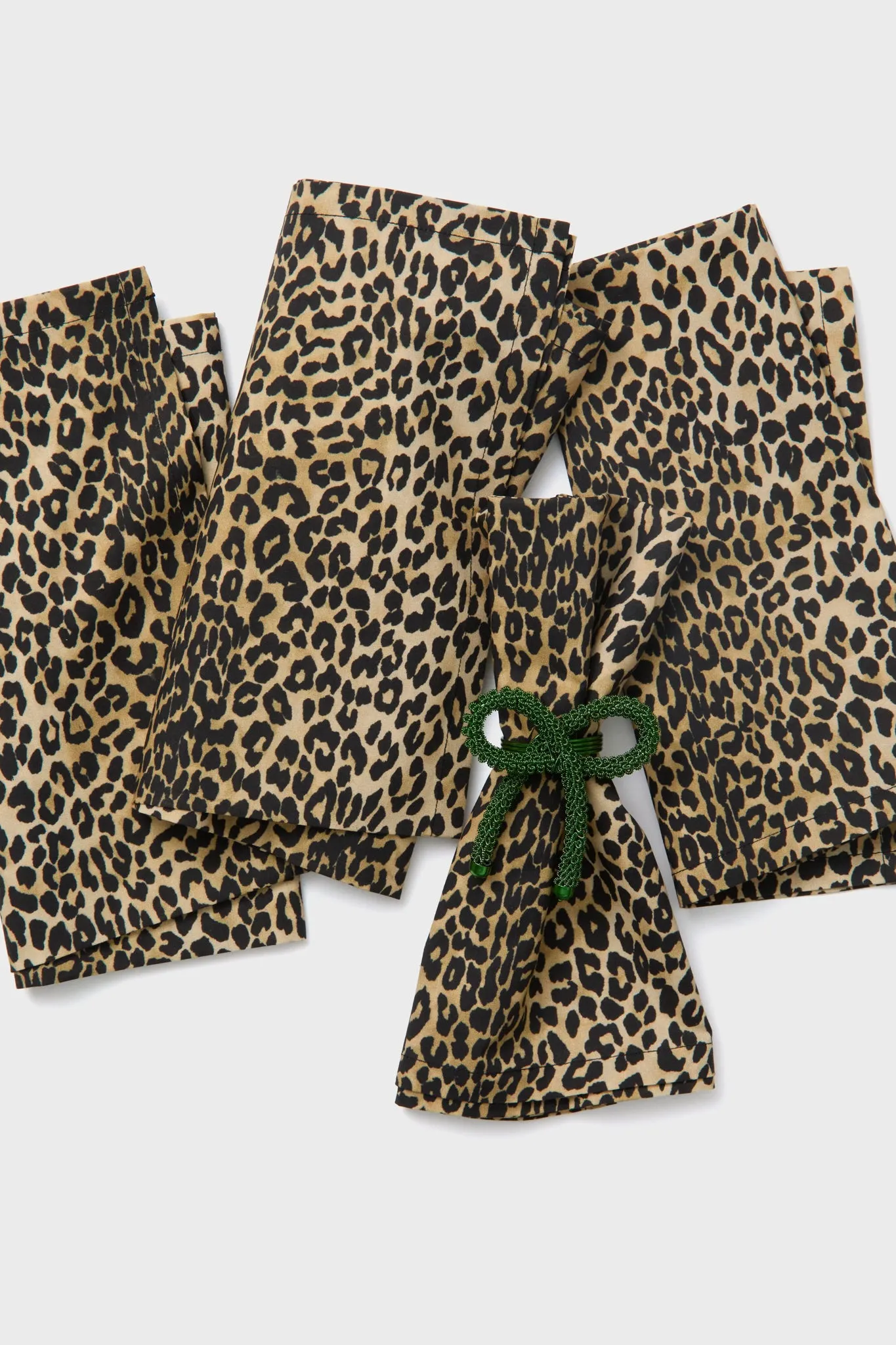 Green Bow Napkin Rings (Set of 4)