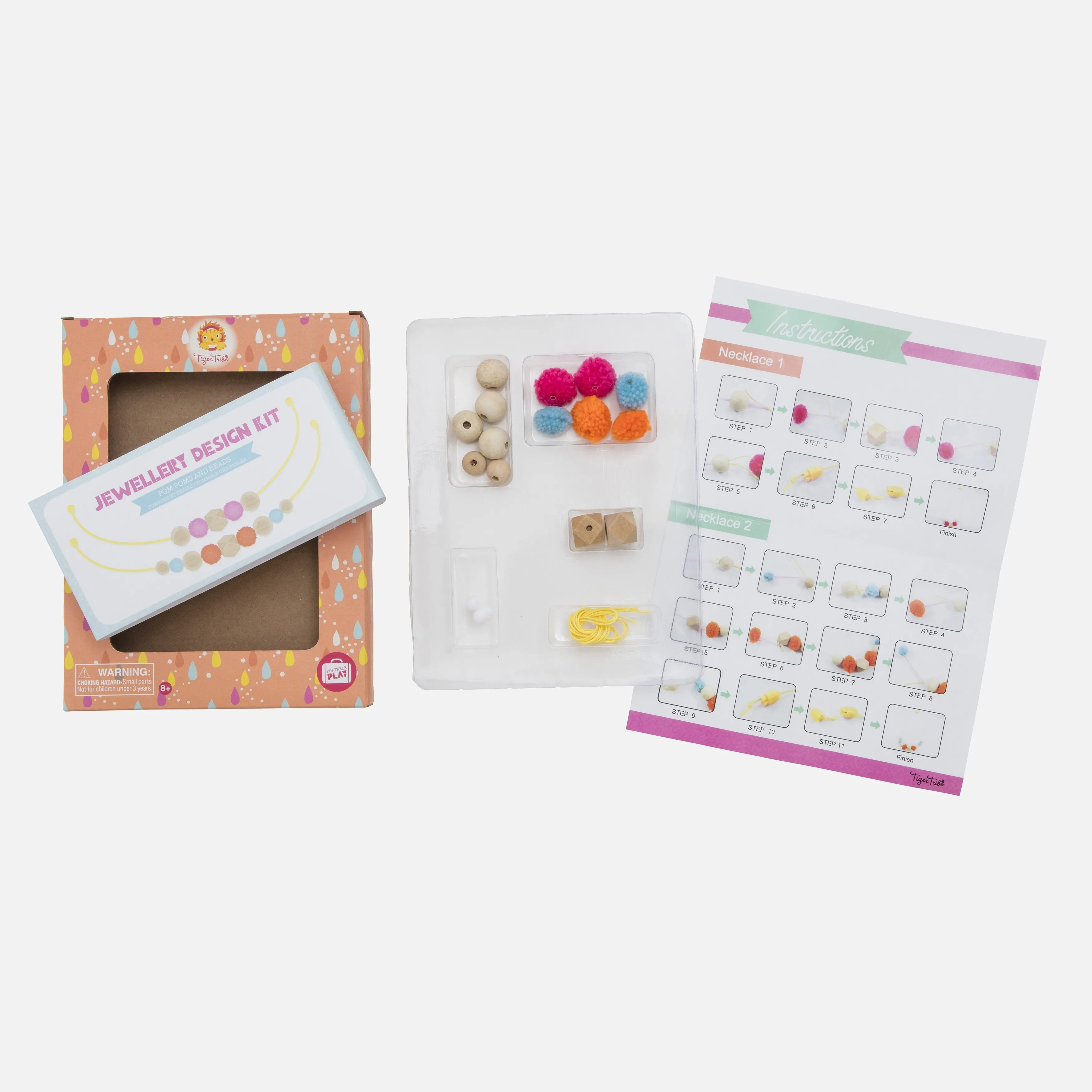 Jewellery Design Kit - Pom Poms and Beads