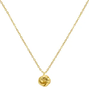 Knot Pendant Necklace gold