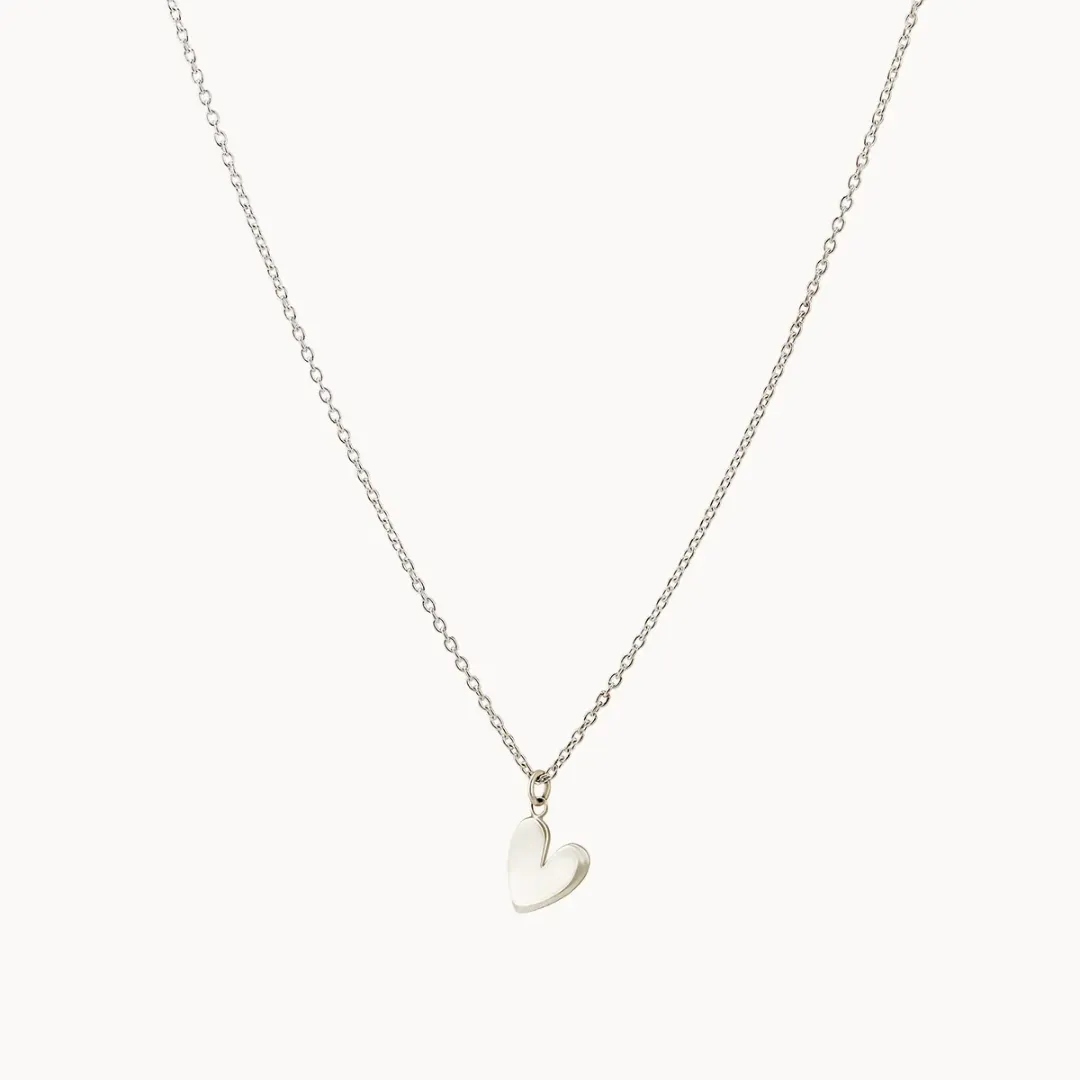 Lovely Heart Necklace (Sterling Silver)