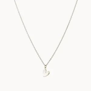 Lovely Heart Necklace (Sterling Silver)