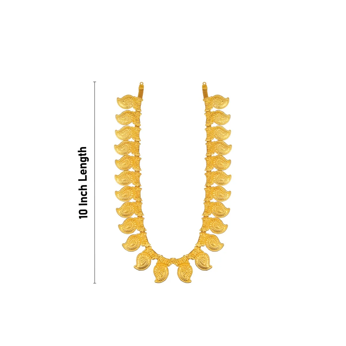 Mango Haram - 10 Inches | Manga Malai/ Gold Polish Jewellery/ Mango Mala for Deity/ 50 Gms Approx