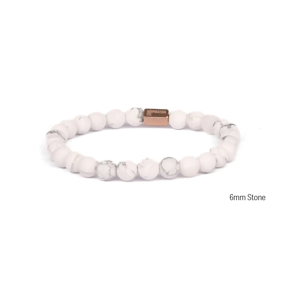 MARBLE HOWLITE - ACCENT BRACELET