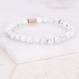 MARBLE HOWLITE - ACCENT BRACELET
