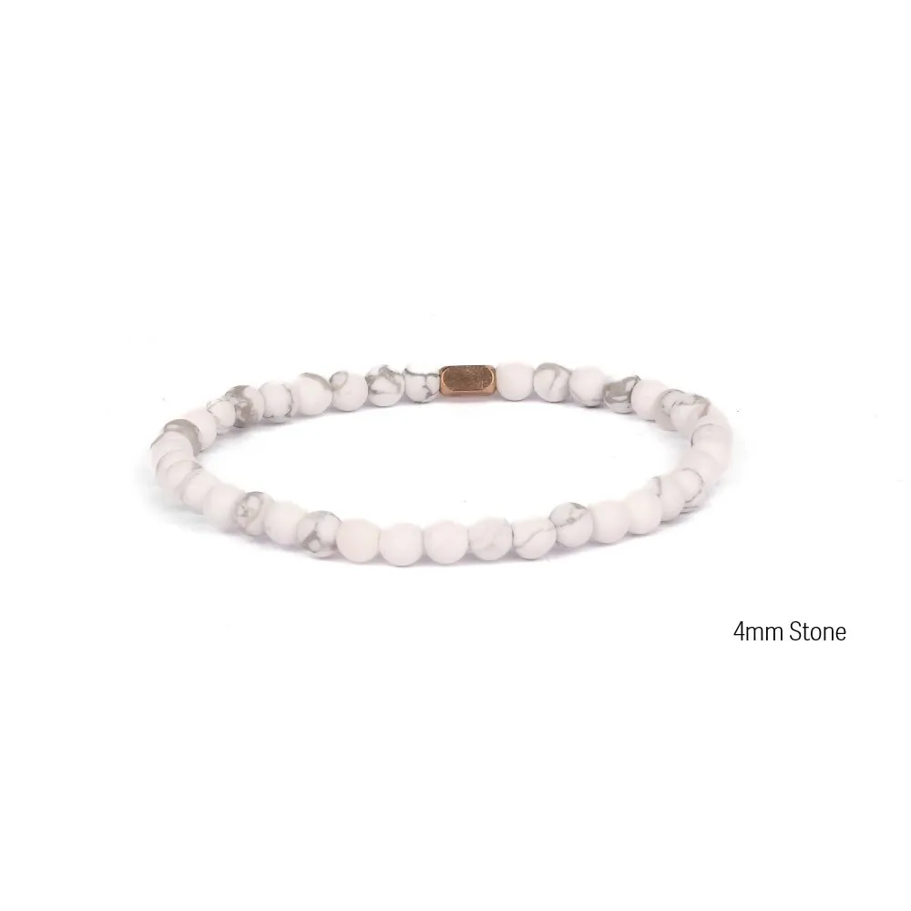 MARBLE HOWLITE - ACCENT BRACELET