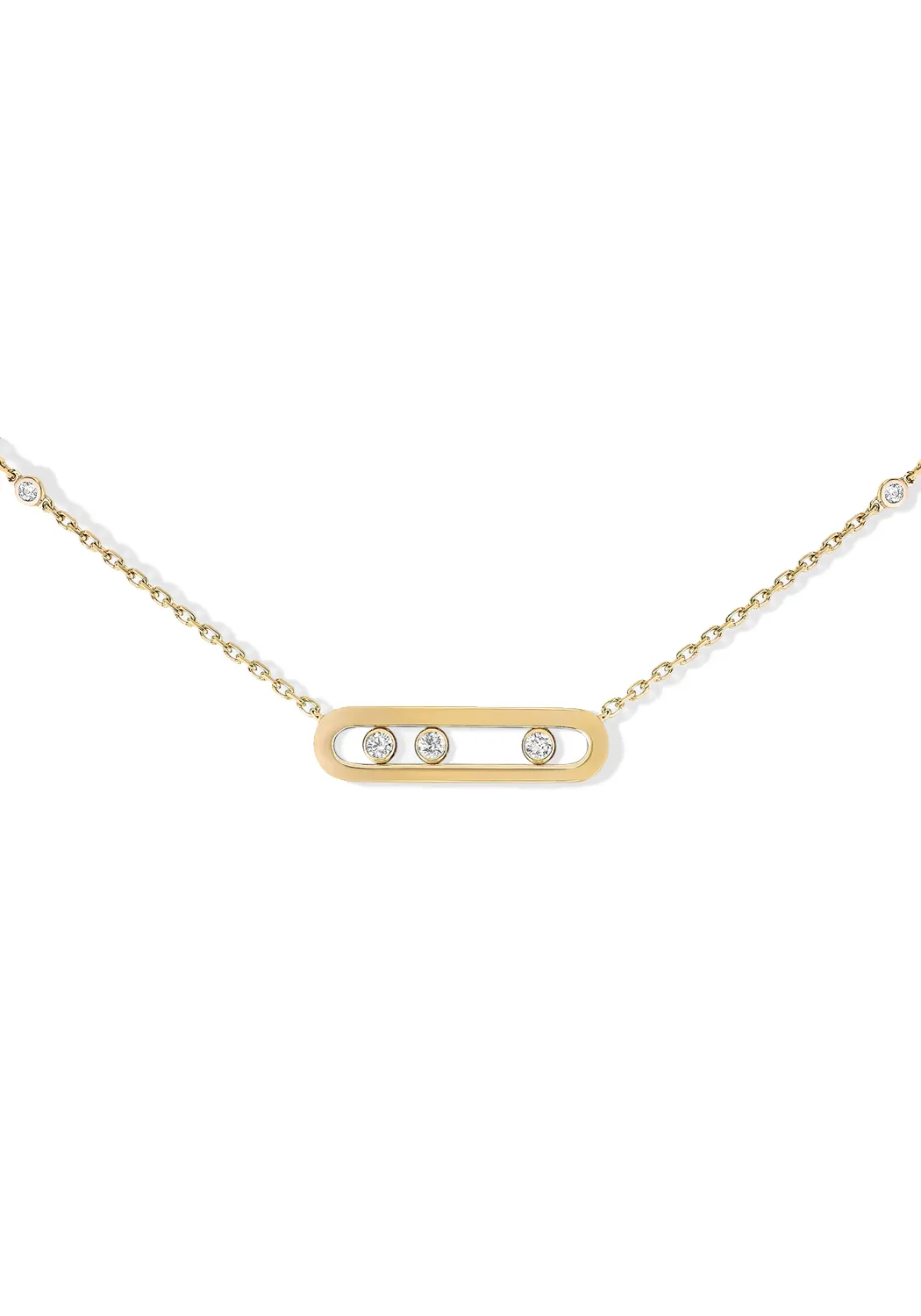 Messika Baby Move 18K Yellow Gold Diamond Necklace