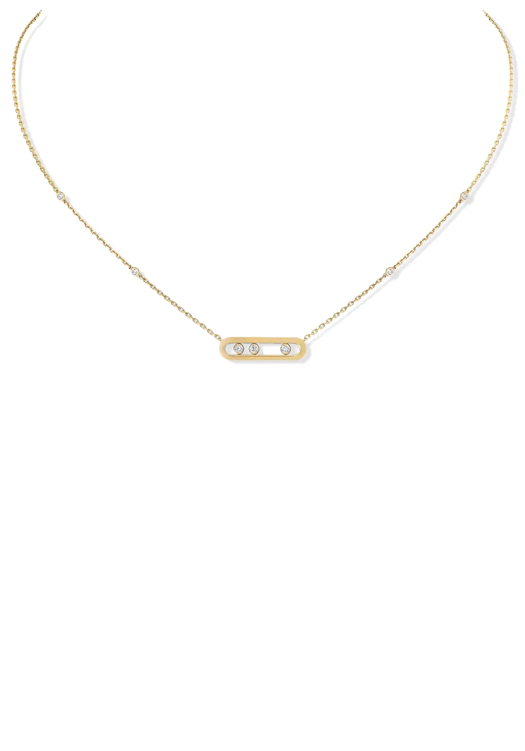 Messika Baby Move 18K Yellow Gold Diamond Necklace