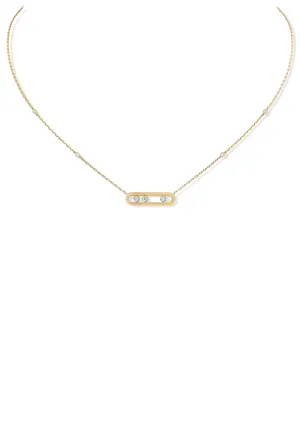 Messika Baby Move 18K Yellow Gold Diamond Necklace