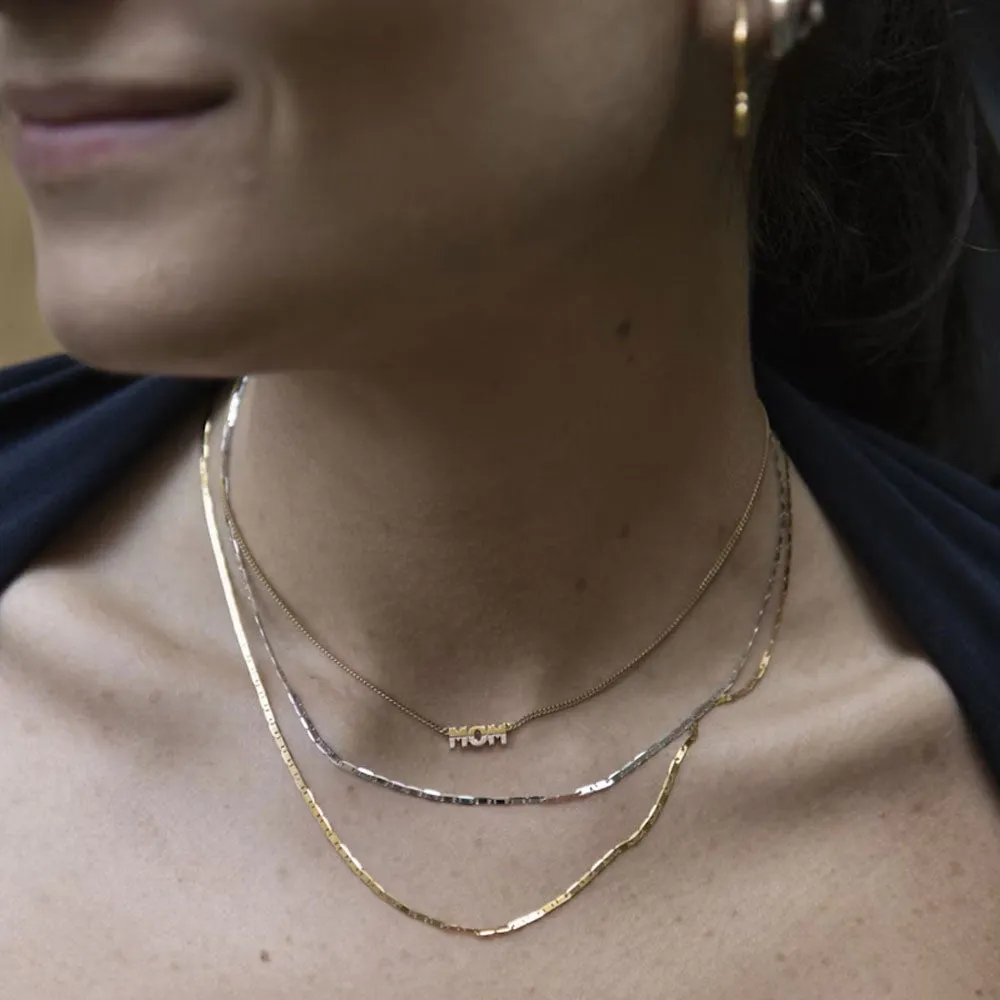 Mom Two-Tone 43 Necklace Gold/Silver