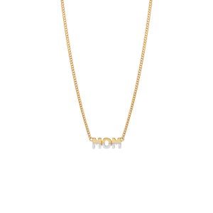 Mom Two-Tone 43 Necklace Gold/Silver