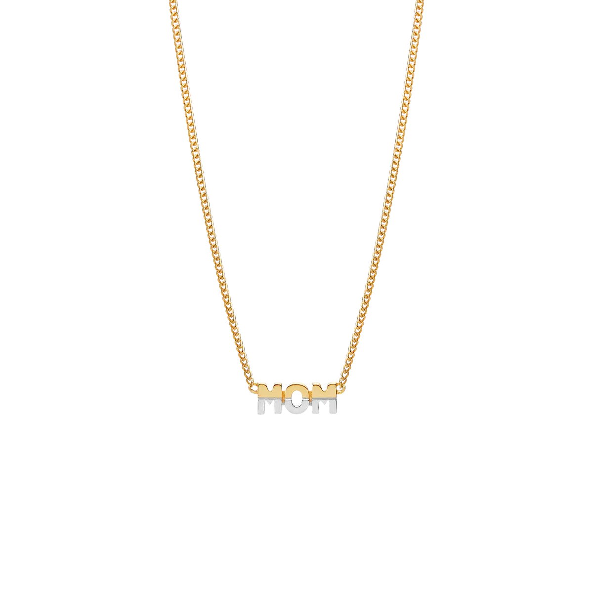 Mom Two-Tone 43 Necklace Gold/Silver