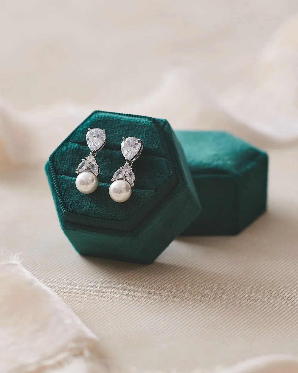 Natalie Pearl Drop Earrings