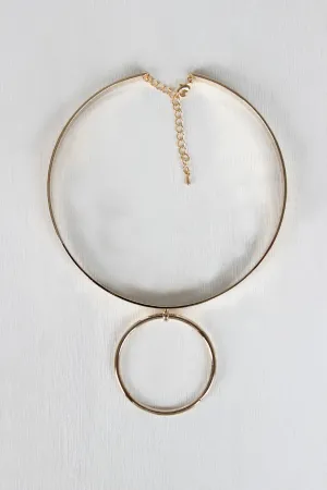 Open Ring Collar Necklace
