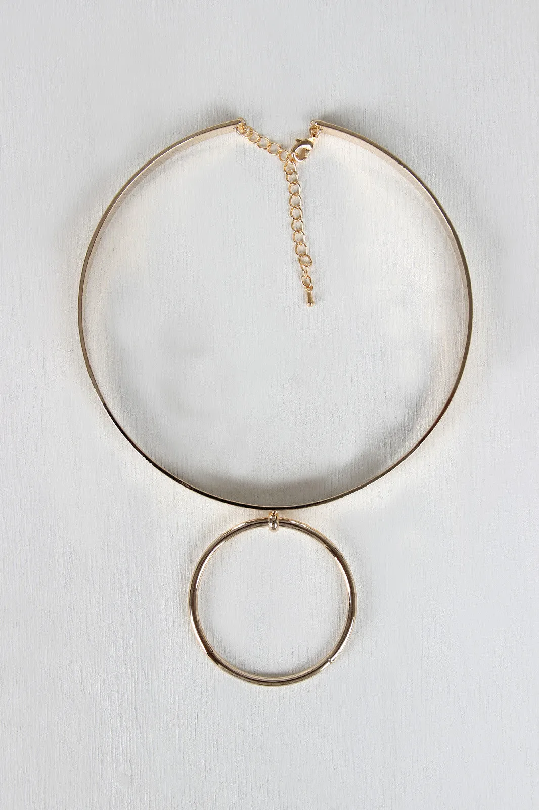 Open Ring Collar Necklace