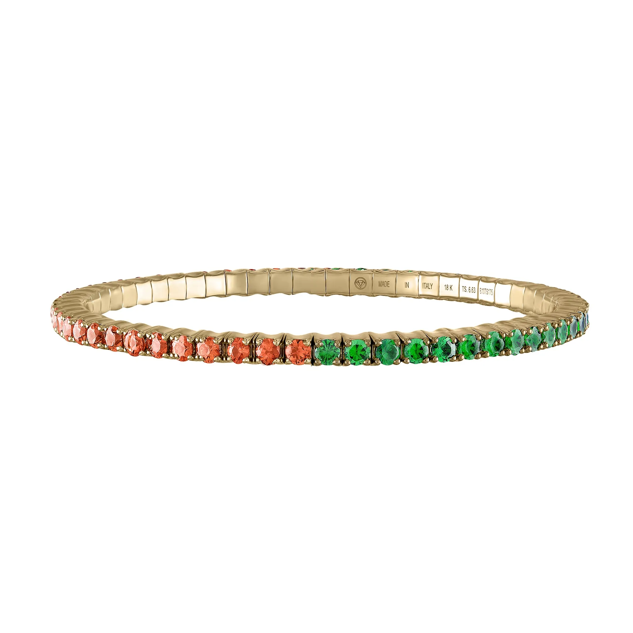 Orange Sapphires & Tsavorites · Duet Bracelets