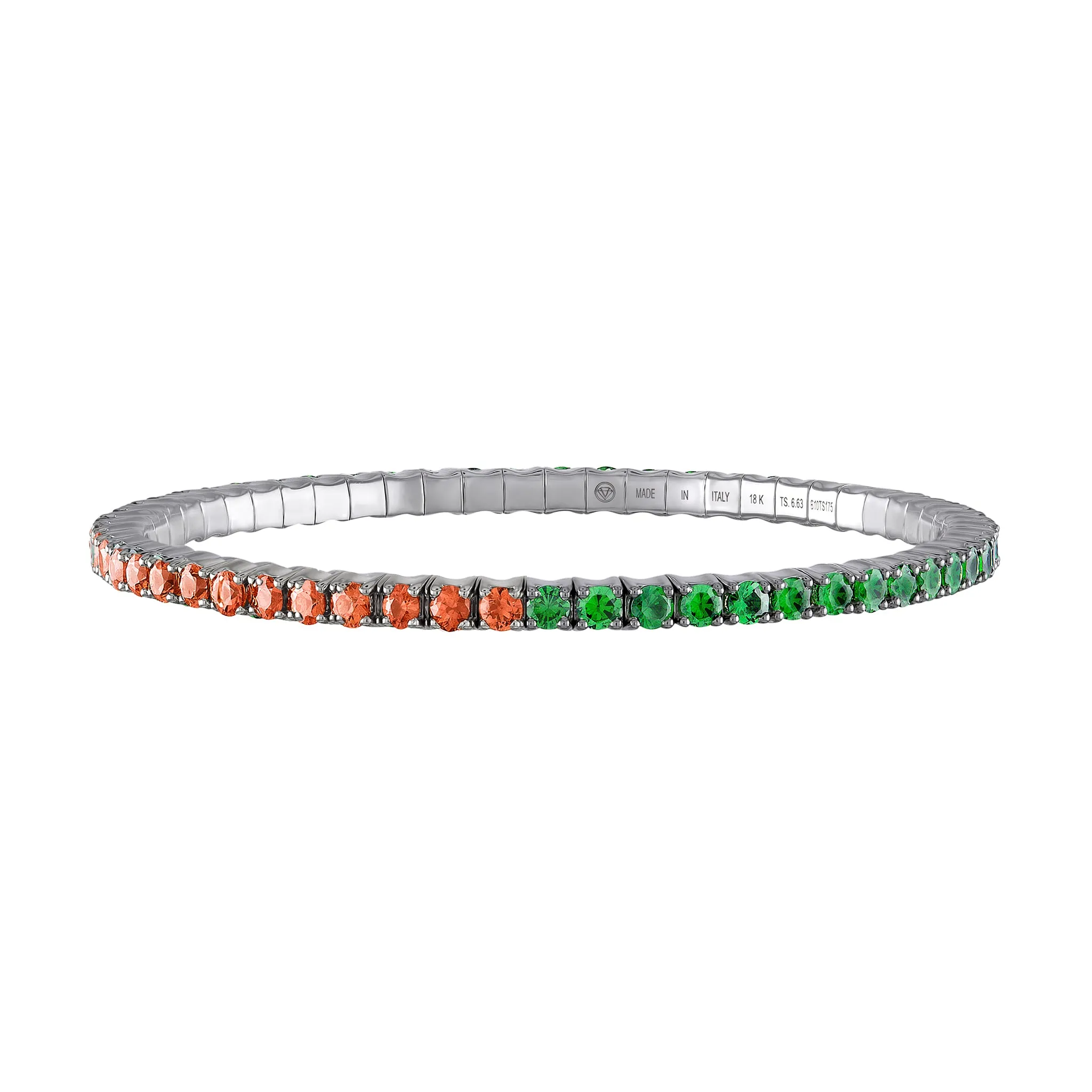 Orange Sapphires & Tsavorites · Duet Bracelets