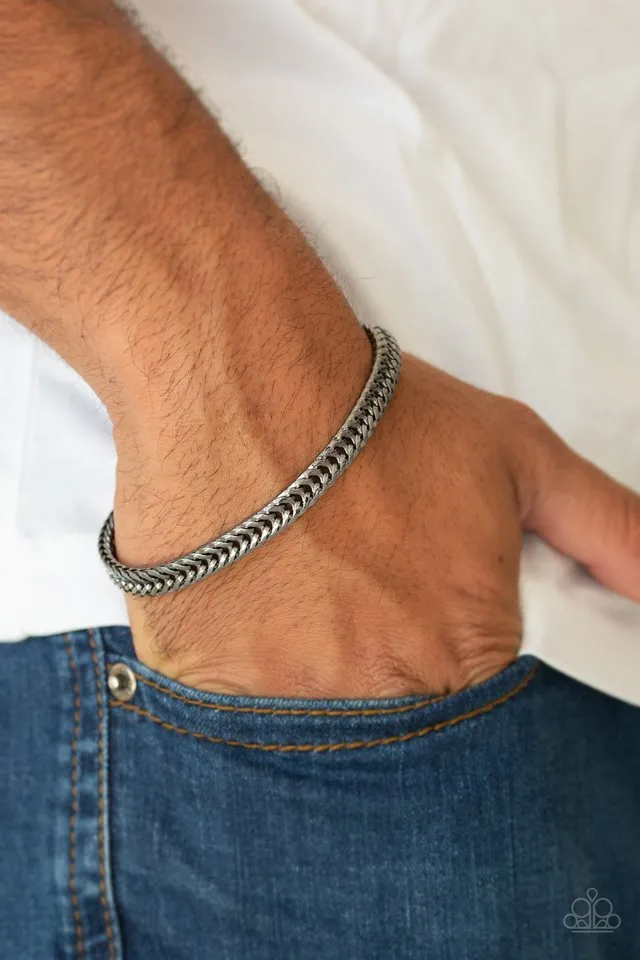 Paparazzi Bracelet ~ One-Two Knockout - Black