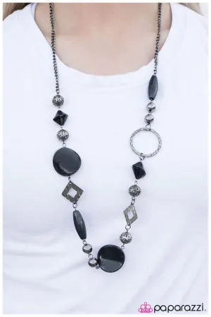 Paparazzi Necklace ~ All Mixed Up - Black