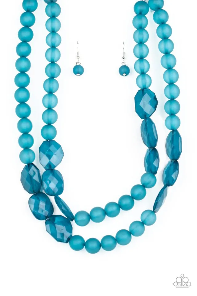 Paparazzi Necklace ~ Arctic Art - Blue