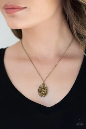 Paparazzi Necklace ~ Star-Crossed Stargazer - Brass