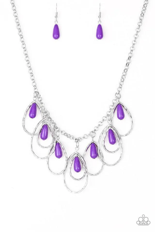 Paparazzi Necklace ~ Tango Tempest - Purple