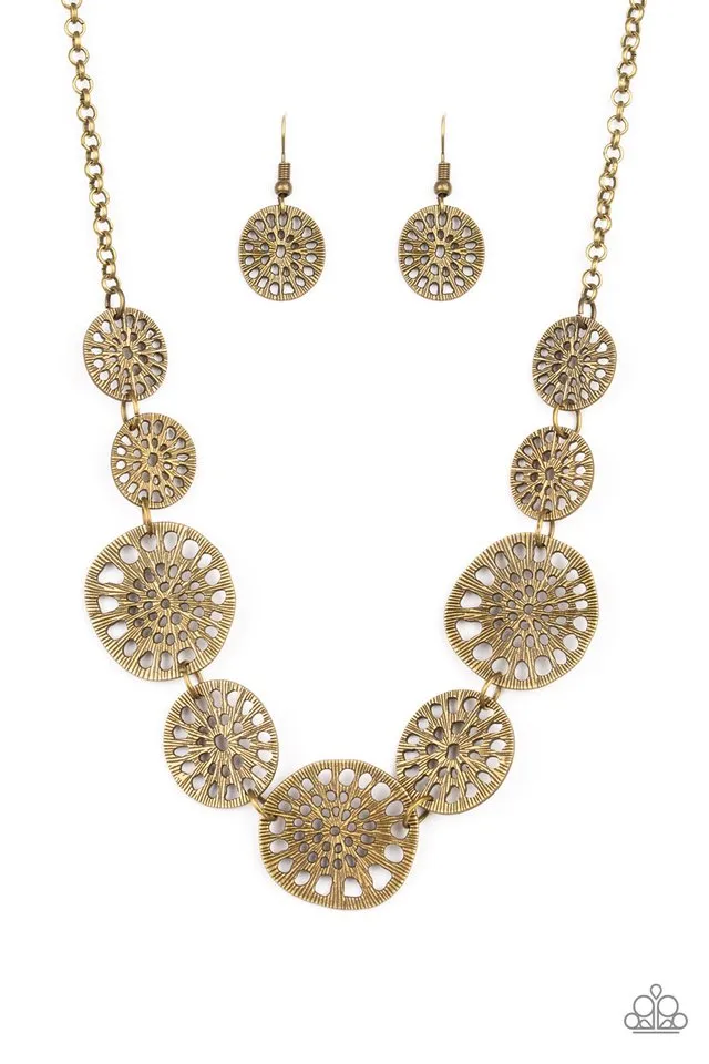 Paparazzi Necklace ~ Your Own Free WHEEL - Brass