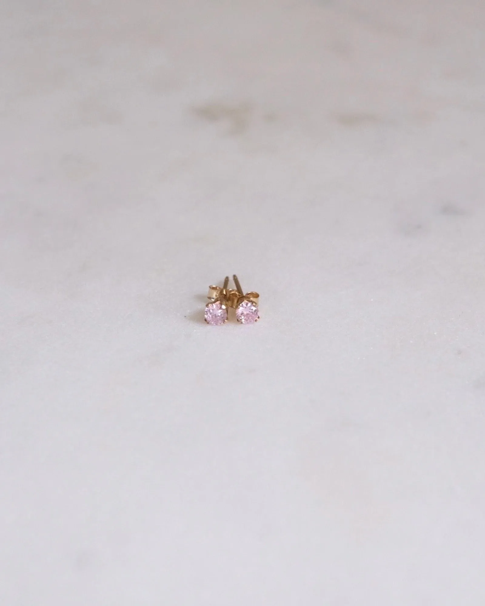 Petite Pink Stud Earrings