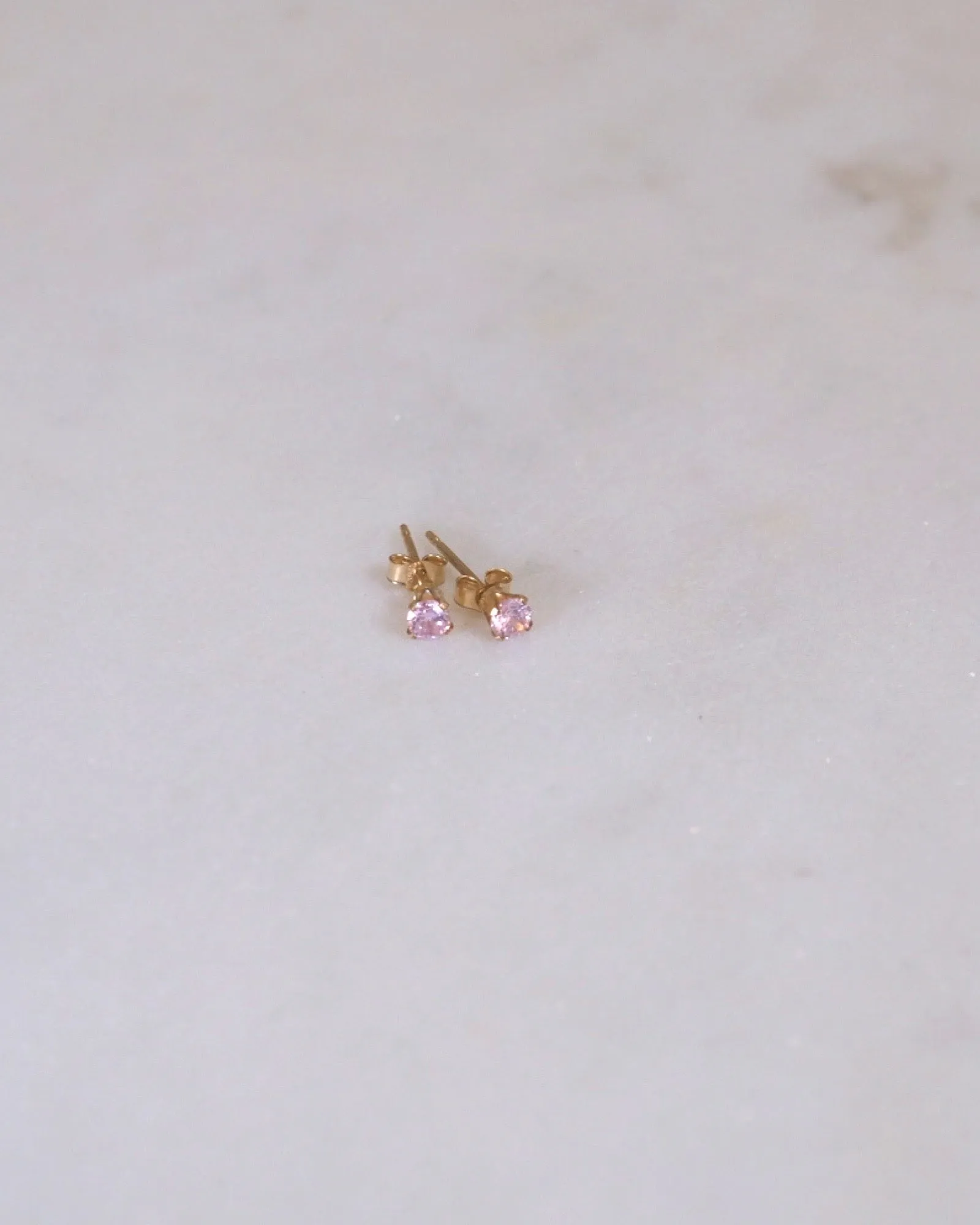 Petite Pink Stud Earrings