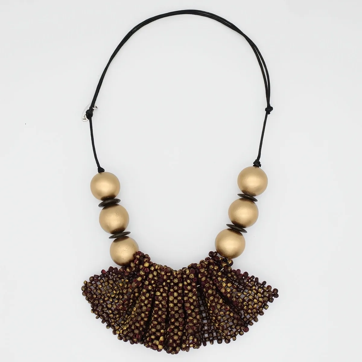 Regal Plum Pendant Necklace