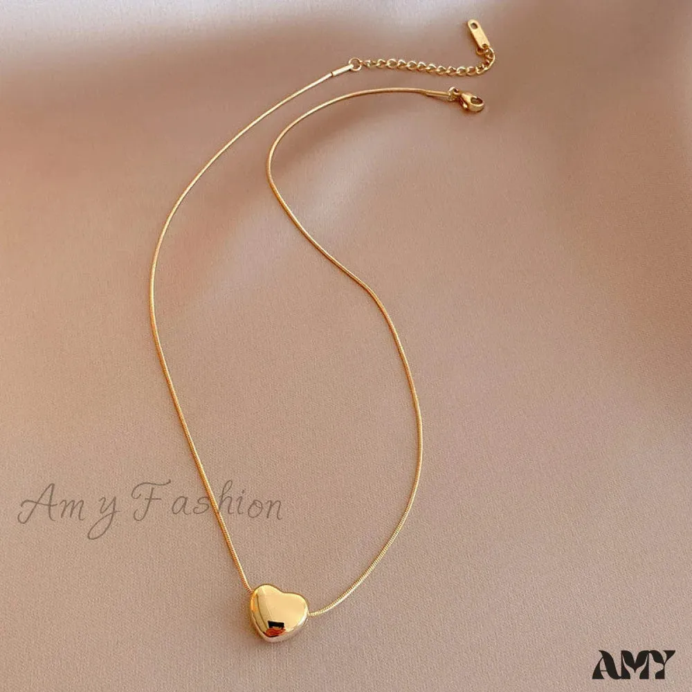 Romantic Mini Heart Pendant Necklaces
