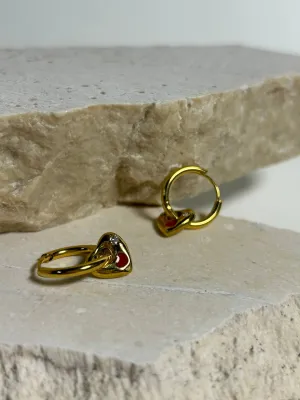 Round simple earrings