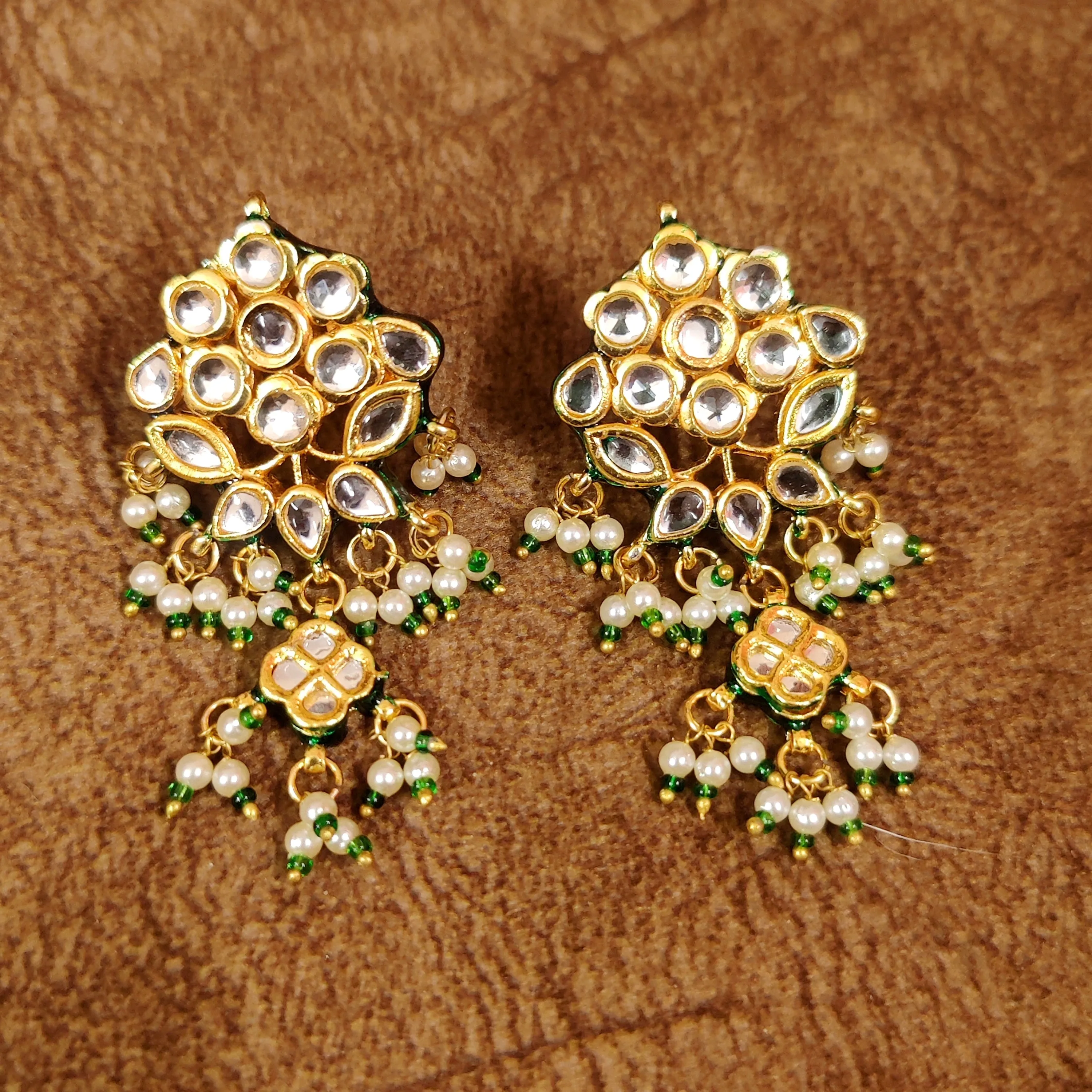 ROYAL KUNDAN POLKI MEENAKARI TASSLE NECKLACE SET